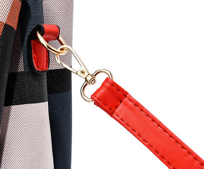 Luxury Design Messenger Bags Women PU Leather Purse and Handbags for Women Vintage Plaid Ladies Travel Crossbody Shoulder Bag
