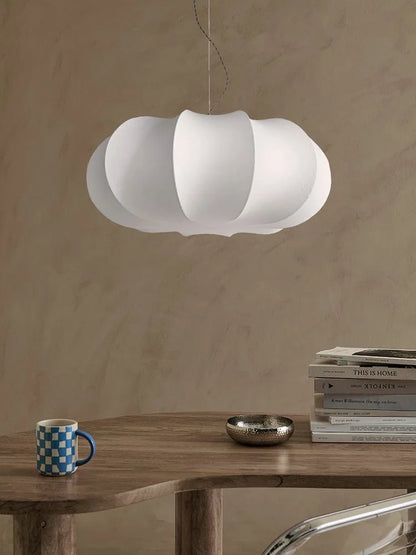 Japanese Style Wabi-sabi Style Silk Chandelier Retro Creative Bedroom Lamp French Designer Art Pendant Lights Room Decoration
