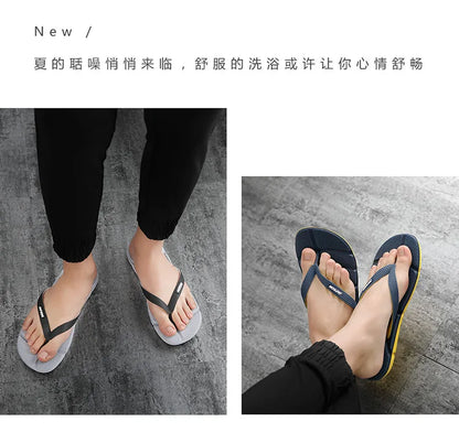 Blue Massage Slippers Men Flip Flops Big Size 49 50 Casual Slides Men Beach Flip Flops Men Eva Slippers Summer chanclas hombre