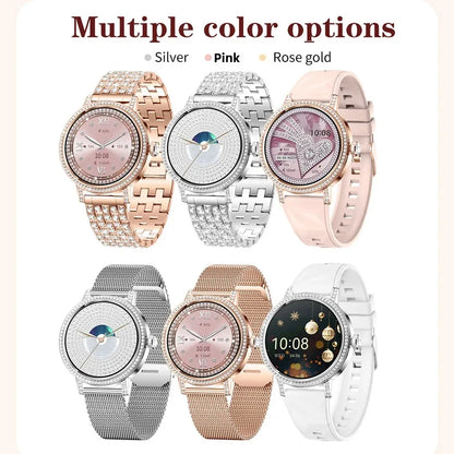Luxury Bluetooth Call Smartwatch Women's Smart Watch Clock Ladies Gift Fitness Tracker Wrist Watches for Woman Android iOS 2026