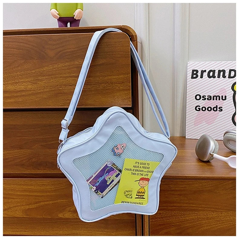 Japanese Style Minimalist Cute Aesthetic Shoulder Bag for Students Kawaii Crossbody Purse Street Fashion Ita Bags Handbags bolso