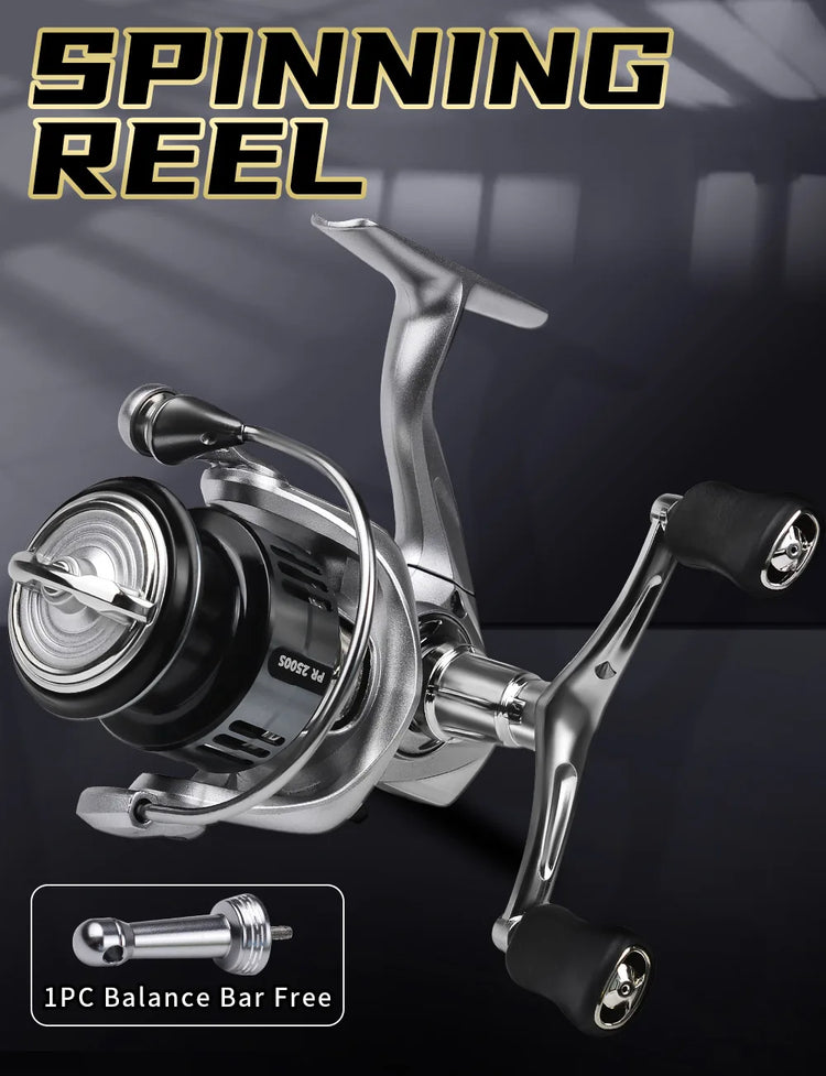 Spinning Fishing Reel 7+1BB Stainless Steel Bearings 5.2:1 6KG Max Drag Left Right Handle Saltwater Freshwater Lure Reel Tackle