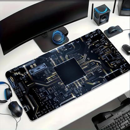 Mechanical Circuit Board Inside M-Motherboard  Mouse Pad Non-slip Thickened Large Writing Lockedge Gaming Cushion Office Student