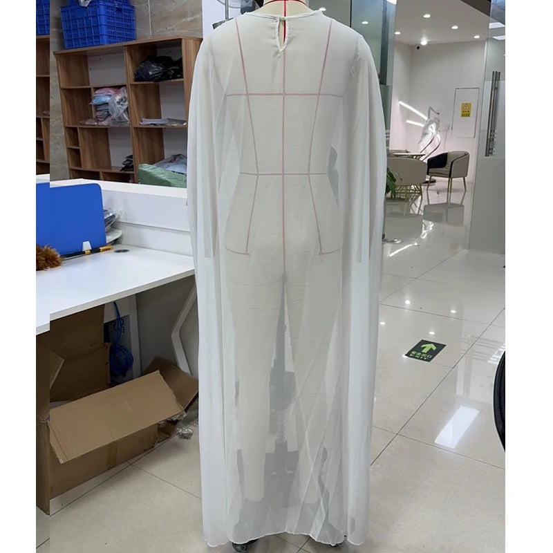 Elegant Fashion Mesh Sheer Poncho Top Women Chiffon Shawl Cape Capelets for Evening Dress Shawl Wraps Cover Up Wedding Party
