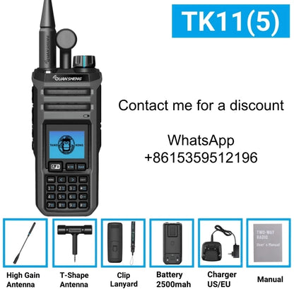 Quansheng Original Tk11 (5)  27 Mhz Walkie Talkie Handheld 10W Frequency Wireless Am Fm Ham