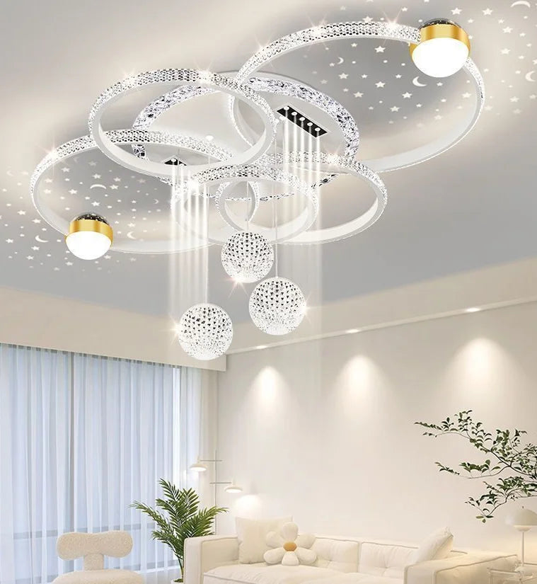 Modern Luxury LED Ceiling Chandeliers Lamps Design Creative Suspension Pendant Lights Home Decor Items Living Room Bedroom Villa