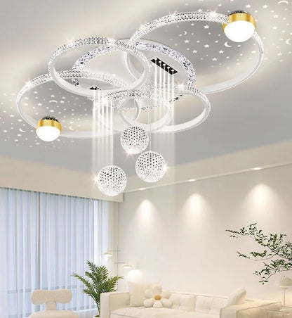 Modern Luxury LED Ceiling Chandeliers Lamps Design Creative Suspension Pendant Lights Home Decor Items Living Room Bedroom Villa