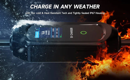 Type2 IEC62196-2 Portable EV Charger 7KW 32A Type1 J1772 EVSE Fast Charging Cable GBT 20234 CEE Plug WiFi APP Bluetooth Control