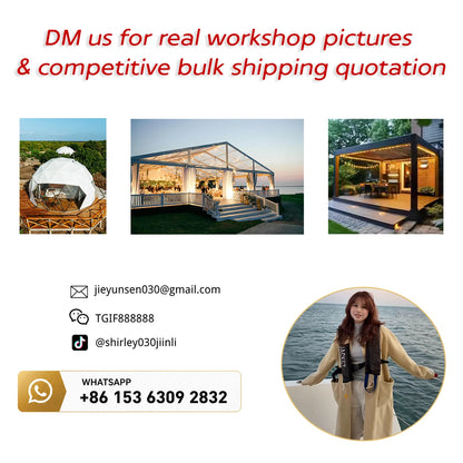Outdoor Geodesic Dome Tent Luxury Waterproof Glamping Airbnb Hotel Camping Resort Rental Business Easy Setup Custom Dome Shelter