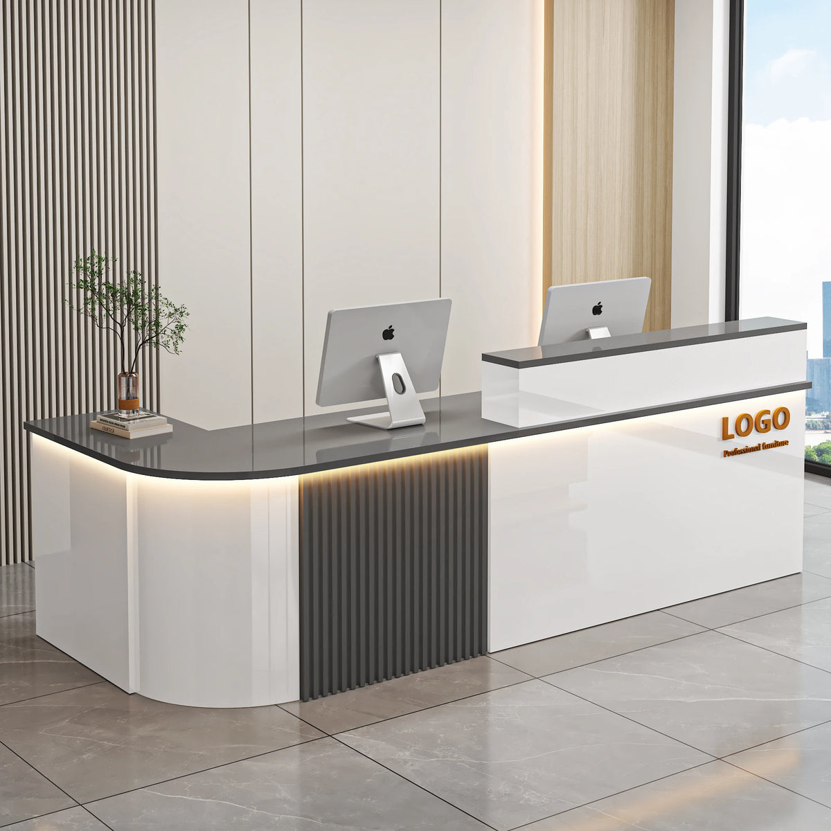 Customized Cashier Podium Counter Reception Desk Small Reception Desk For Salon Bancone Per Negozio Office Furniture