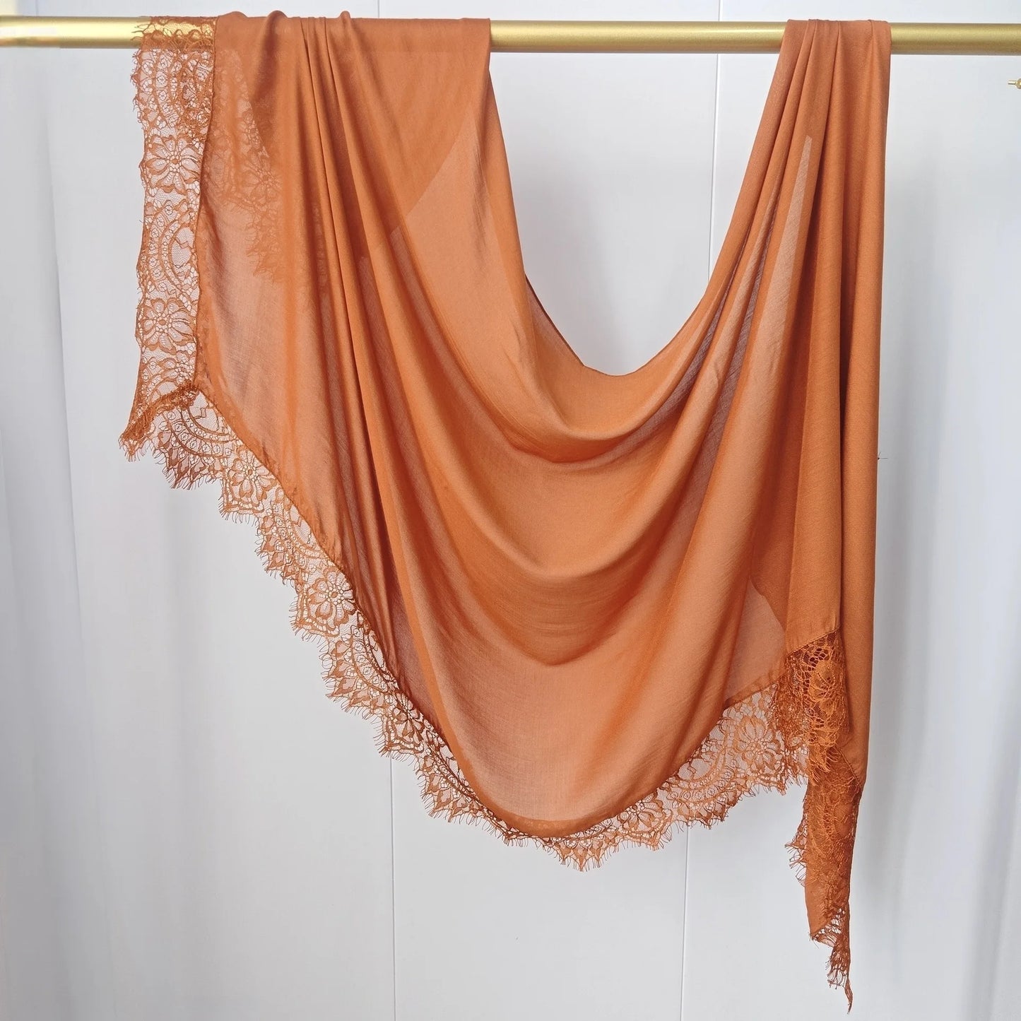 2026 New Rayon Cotton Modal Hijab Scarf Lace Splicing Turban Breathable Women Shawl Cotton Plain Scarf Headscarf Women Hijabs