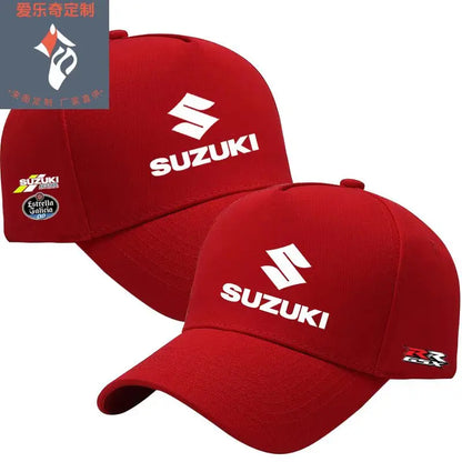 Suzuki motorcycle GSX racing hat, outdoor motorcycle cycling competition duckbill hat, summer cotton sunshade hip-hop hat