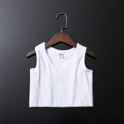 Bandaged chest clip vest, top breathable elastic chest clip vest, women's tight elastic vest