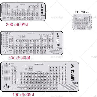Periodic table of elements Mouse Pad Gaming Mouse Pad Desk Mat HD Gamer Large XXL Mouse Pads PC Computer Carpet Long table mat