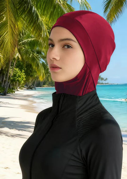 1PCS Burkini Femme Hijab Swim Bathing Hijab Women Summer Beach Instant Turban Cap