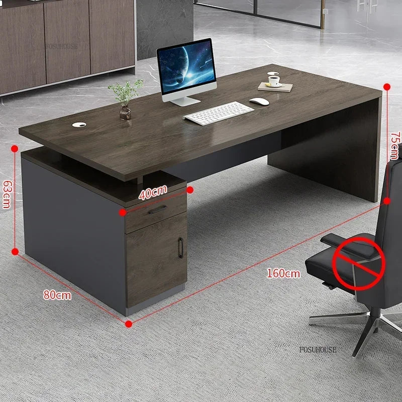 Study Room Single Computer Desk  Office Furniture Nordic Designer Staff Office Desks Nordic Simple Boss Training Office Desk GZ