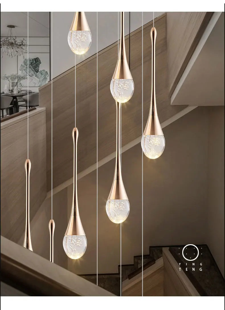 Modern Bubble Crystal Pendant Lights Indoor Hanging Lamp For  Kitchen Island Dining Living Room Bar Cafe Pendant Lamp Home Decor