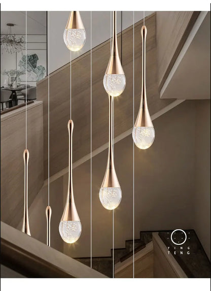 Modern Bubble Crystal Pendant Lights Indoor Hanging Lamp For  Kitchen Island Dining Living Room Bar Cafe Pendant Lamp Home Decor