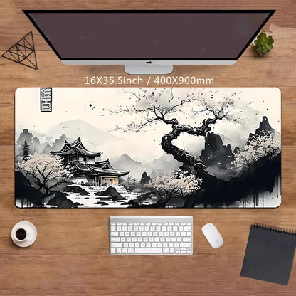 Mouse Pad Sakura Landscape Desk Accessories Mat Gamer Rug Xxl Keyboard Pad 1000X500x3MM Desk Mat Office Carpet Gaming Mouse Mats