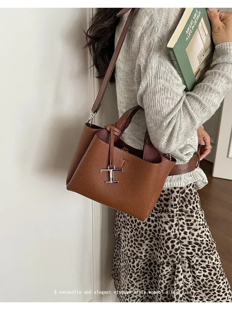 Premium Ladies Tote Bag, Fashionable Leather Crossbody Handbag For Women, Luxury Brand Messenger Bag