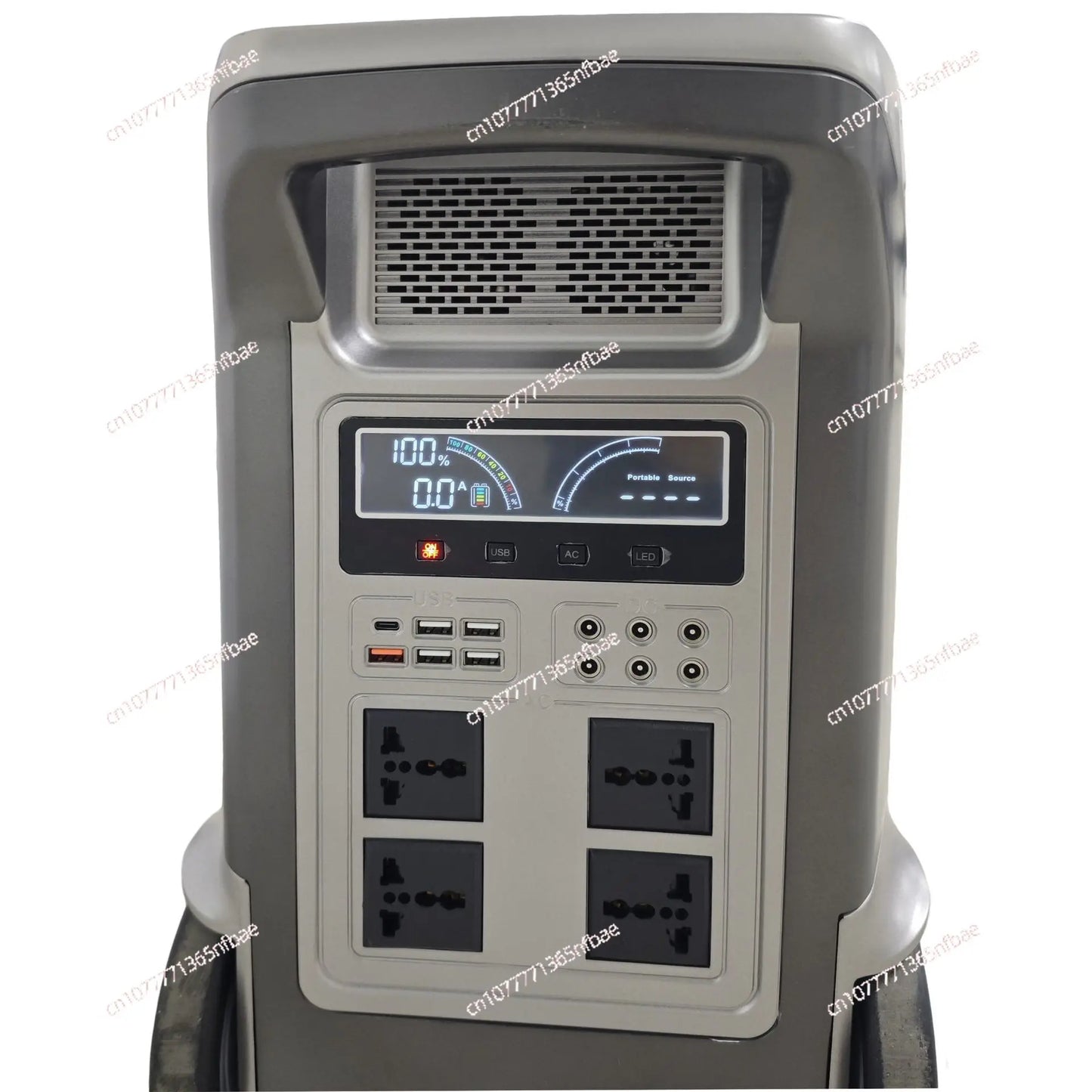 Trolley Style 3500W High Power Portable Outdoor Power Station Solar Charging Emergency Energy Storage Mobile Power Supply