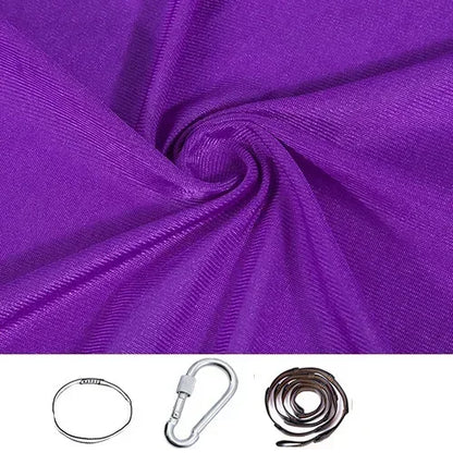Sensory Swing for Children's Child 150X280CM Home Hammock Hangemock Adjustable Yoga Fitness Tool with Extension Straps Carabiner