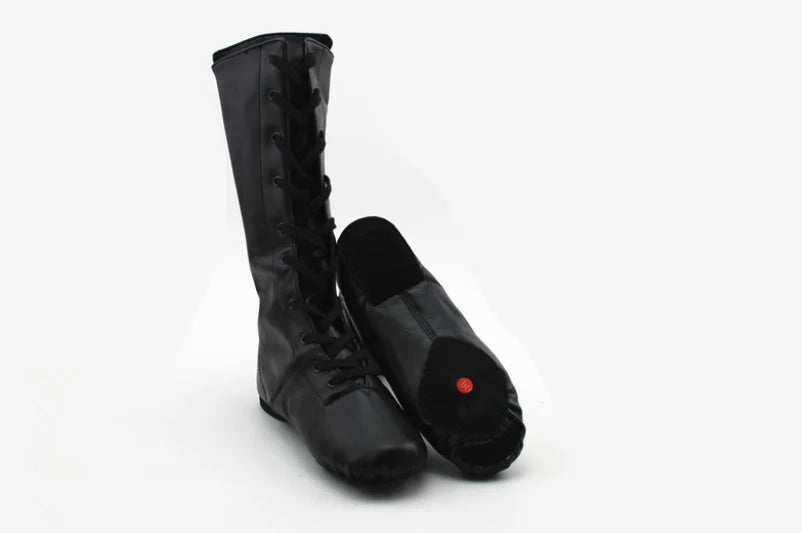 XIHAHA Jazz Dance Boots Women Soft Sole Leather Latin  Dancing Shoes Woman Children Girls Ballet Shoes Ballroom Training Shoe