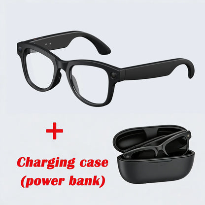 M02 Smart Sunglasses AI Translation 100+ Languages 8MP Camera Bluetooth Music Call Smart Glasses with Charging Box