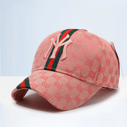 Unisex Letter Embroidery Hip-Hop Hats Outdoor Adjustable Casual Baseball Caps Sunscreen Hat