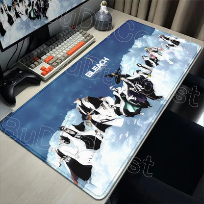2026 New Anime HD Wallpaper Bleach Mouse Pad Laptop Gaming Keyboard Mat XXL Large 900x400mm Desk Mat Cool E-sports Mats Mousepad