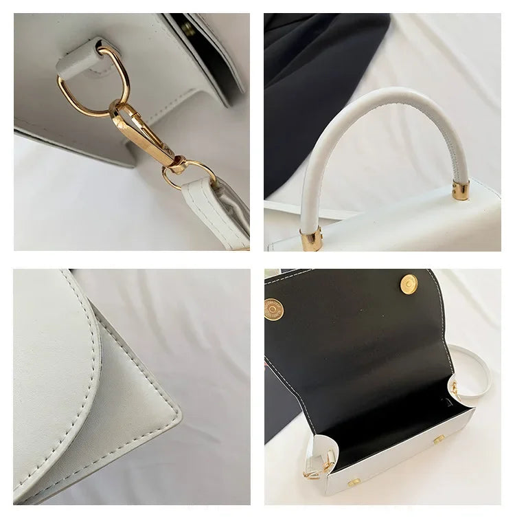 Texture Small Bag for Women, New Trend This Year Solid Color Crossbody Bag, Fashionable Hand-held Small Square Bags Trend