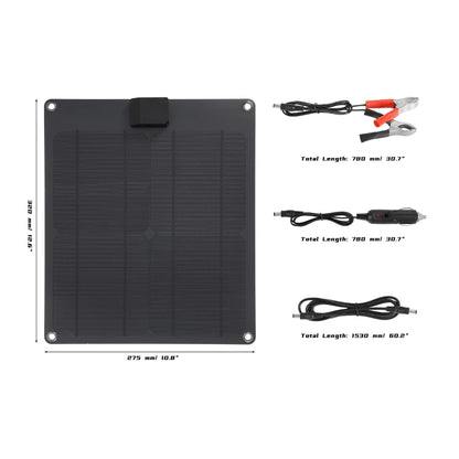 50W/100W Portable Solar Panel USB Outdoor Mobile Power DIY Travel Cell Phone Charger Car Yacht 12V18V Battery Pack Power Panel