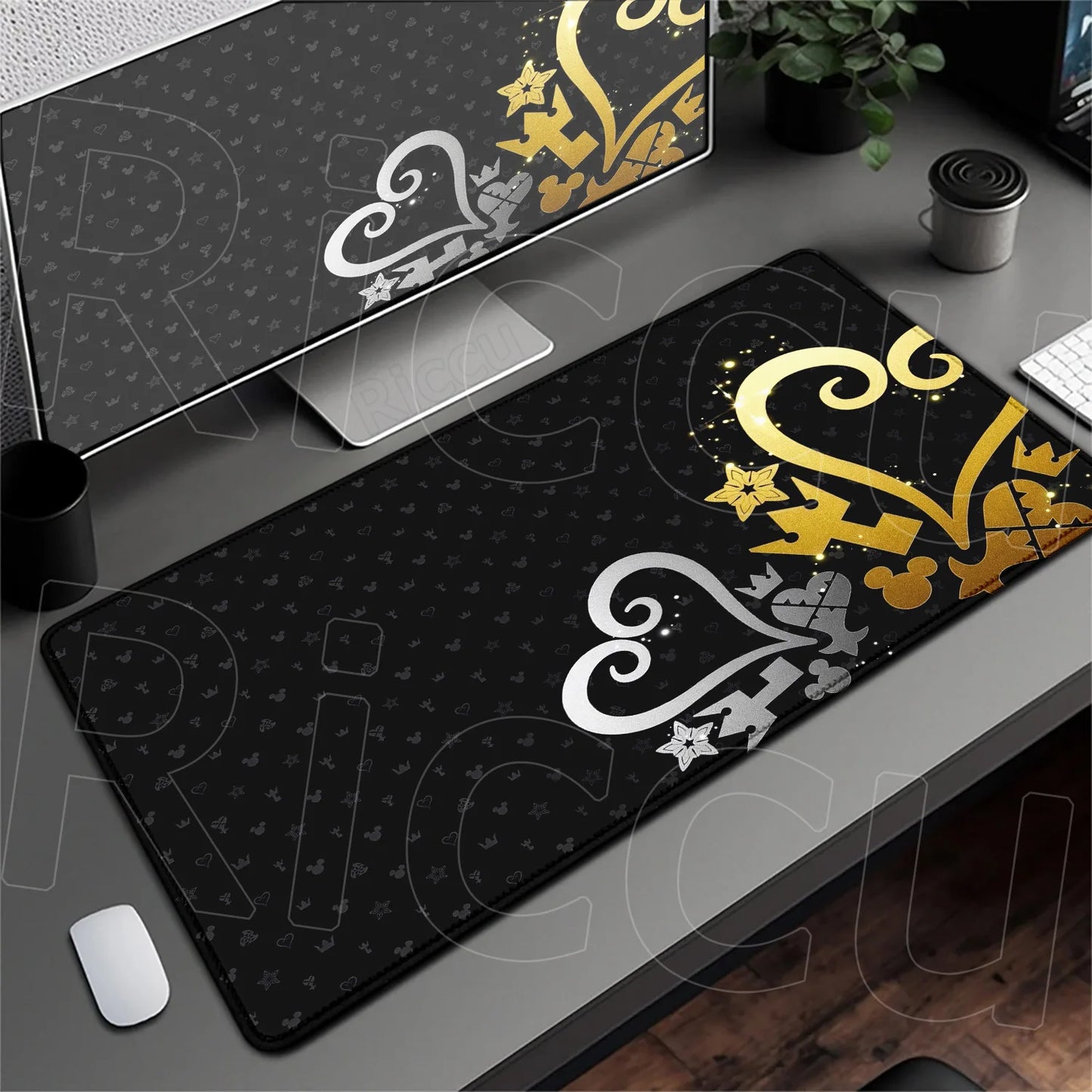 Anime Mousepad Hot Gaming K-kingdom H-hearts Non-Slip Laptop Long Deskmat Xxl Office Extended Mouse Mat Gamer Speed Keyboard Pad