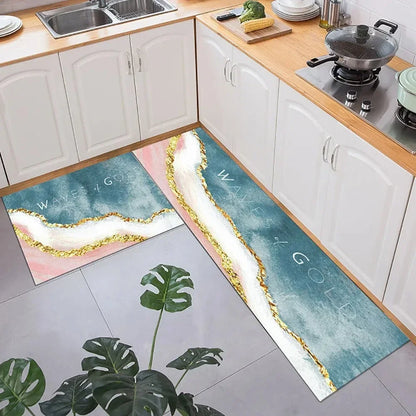 Non-slip Kitchen Carpets for Living Room Long Area Rug Kitchen Floor Mat Carpets Entrance Door Mat Hom