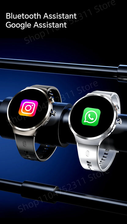 4G 5G Cellular Version Android 13.0 Smartwatch GPS Wifi Smart Watch With 190° Rotary Camera Dual System WIFI Google Play Store