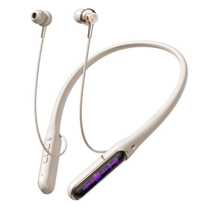 EARDECO Dual Screen Neckband Earphones Bass 5.4 Bluetooth Headphone Sport Wireless Headphones Outdoor Waterproof Dustproof