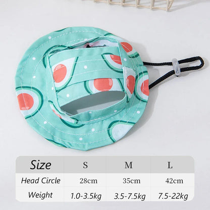 Summer Cat Dog Sunscreen Hat with Printed Checkered Pet Fisherman Hat Suitable for Cats Small Medium-sized Dogs Outdoor Supplies