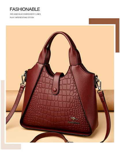 Luxury Designer Handbag Brand High Quality Soft Leather Bags 2024 Sac Crossbody Shoulder Bag For Womens Casual Tote Bag Bolsos