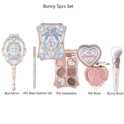 Flower Knows Makeup Set Box Full Swan Bear Garden Collection Embossed Blush Shine Lipstick Kit Foundation  All in Maquiagem Kit