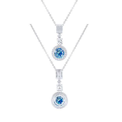 TY 5CT DColor Moissanite 925 Sterling Silver Pendant Necklace Fine Jewelry Necklace Women Fashion Accessories For Party Wedding