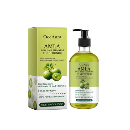 Amla Oil Shampoo Anti Loss Strengthen Root Repair Damaged Hair Anti-Breakage Conditioner Reduce Split Ends Nourishing Hair Mask