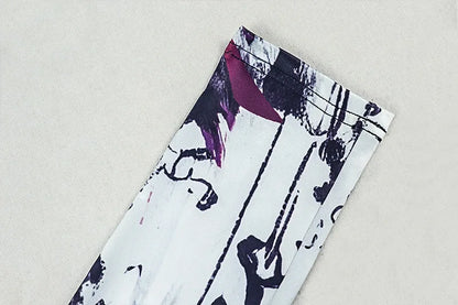 Weird Puss Sexy Colorful print Jumpsuit Women Wild Trend Full Sleeve O-Neck Stretch Skinny Midnight High Street Party Clubwear