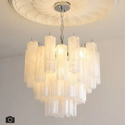Designer Murano Ceiling Chandeliers Pink Colorful Glass LED Hanging Pendant Lights for Living Dining Room Bar Villa Art Lighting