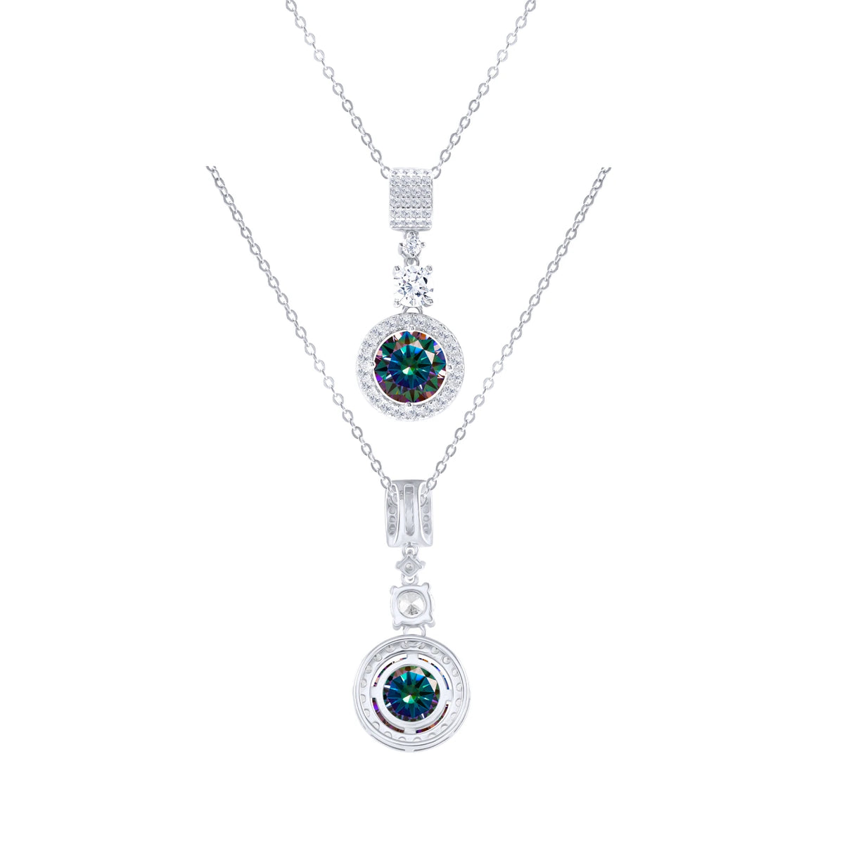 TY 5CT DColor Moissanite 925 Sterling Silver Pendant Necklace Fine Jewelry Necklace Women Fashion Accessories For Party Wedding