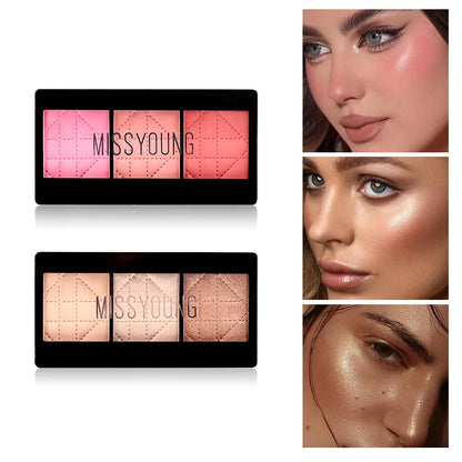 Portable Makeup Case Set Eyeshadow Lipstick Eyeliner Lip Liner Blush Complete Facial Cosmetic Kit, Ideal Holiday Gift Makeup Set