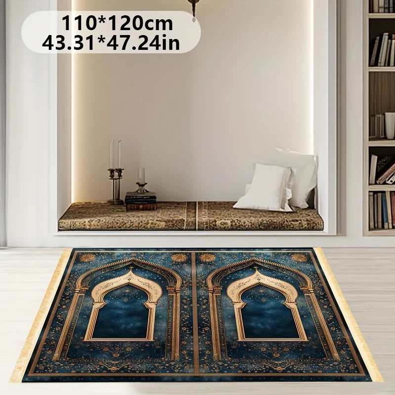 VIKAMA Islamic prayer mat in light luxury style for home use Muslim home prayer mat Ramadan High-End Decorative Floor Mat