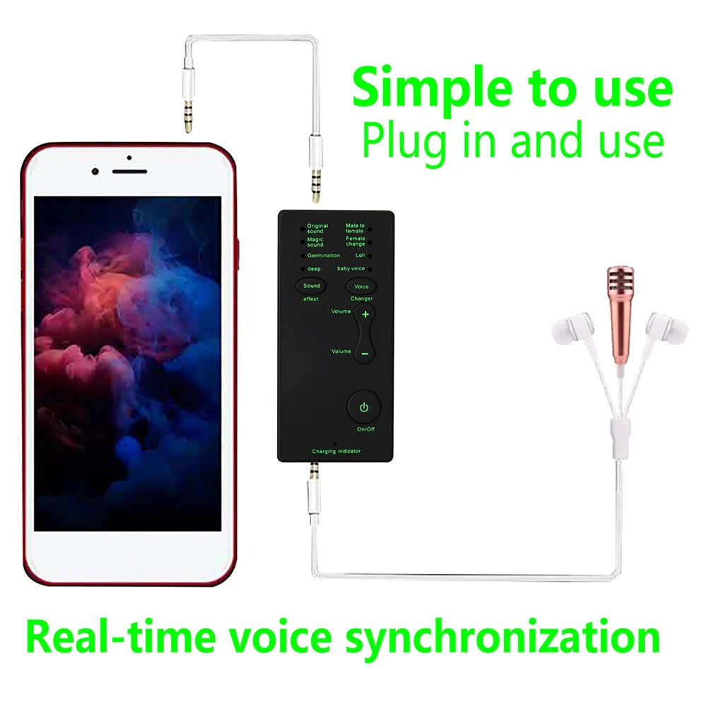 ABAN Voice Changer Handheld Microphone Voice Changer Sound Effects Machine for Kids for Friends
