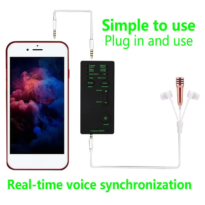 ABAN Voice Changer Handheld Microphone Voice Changer Sound Effects Machine for Kids for Friends