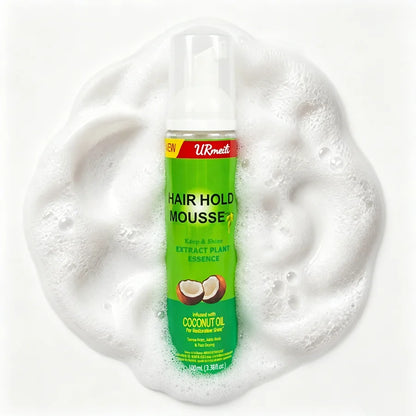 207ml Olive Oil Curly Hair Styling Mousse, Strong Hold Anti-Frizz Hair Foam, Curl Defining Mousse for Women Natural Hair & Lace