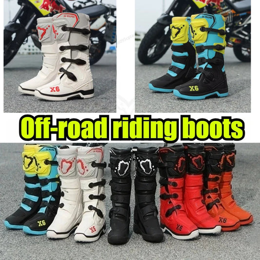 Motorcycle Boot Men Women Riding Mid-Calf Ankle Protective Shoes Motorbike Equipment Racing Rally Long Botas Motorcycle Boots